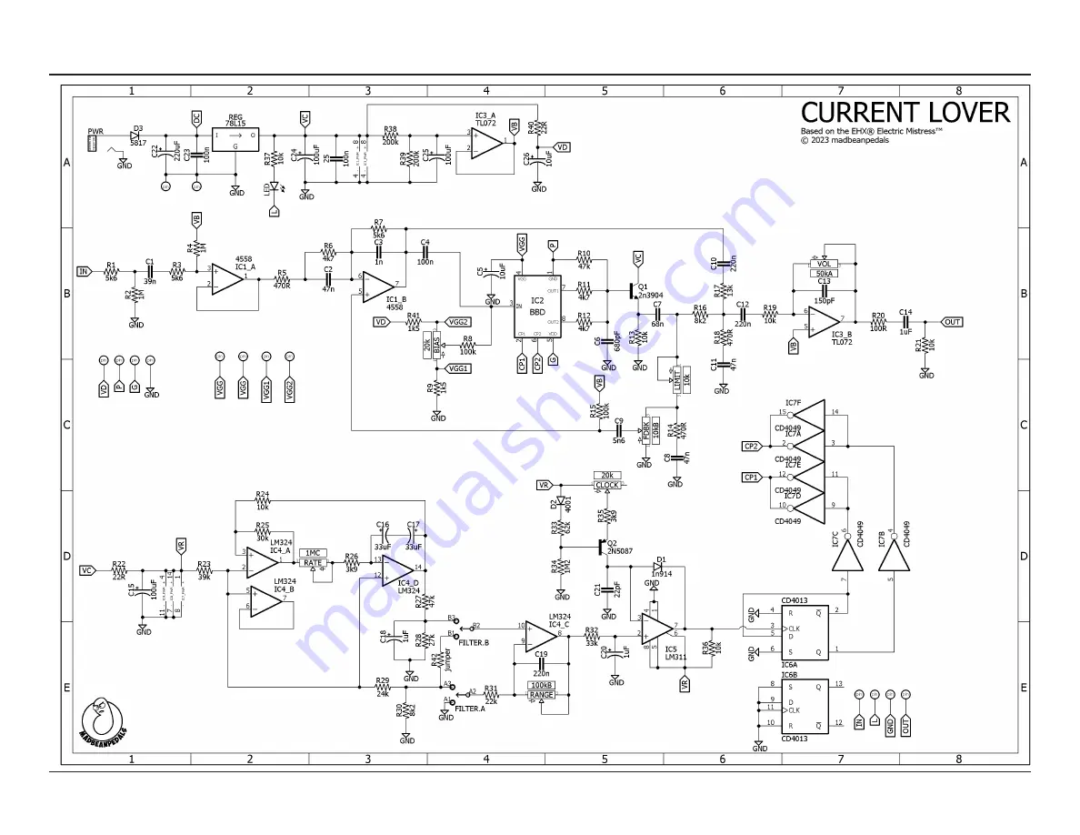 madbeanpedals Current Lover Manual Download Page 15