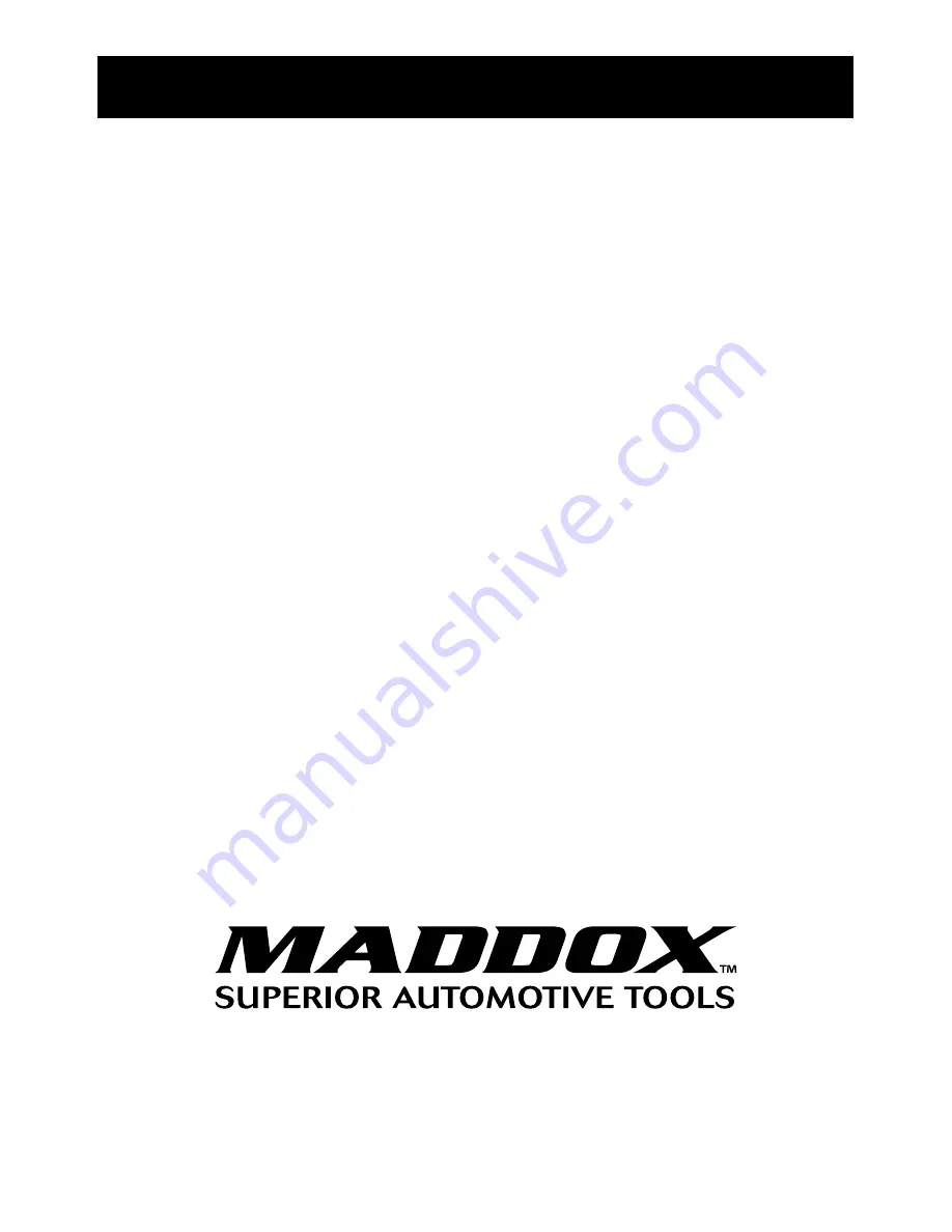 Maddox MB16-1 Owner'S Manual & Safety Instructions Download Page 8