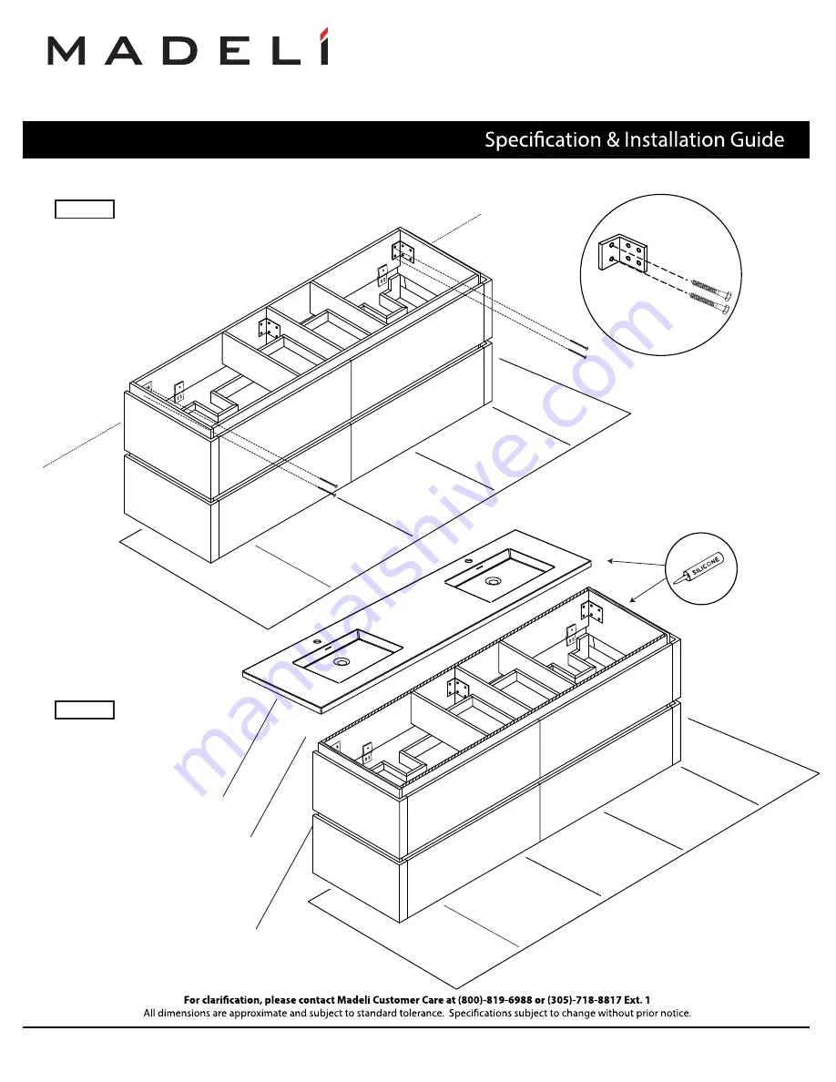 Madeli B500-72D-002 series Specification & Installation Manual Download Page 6