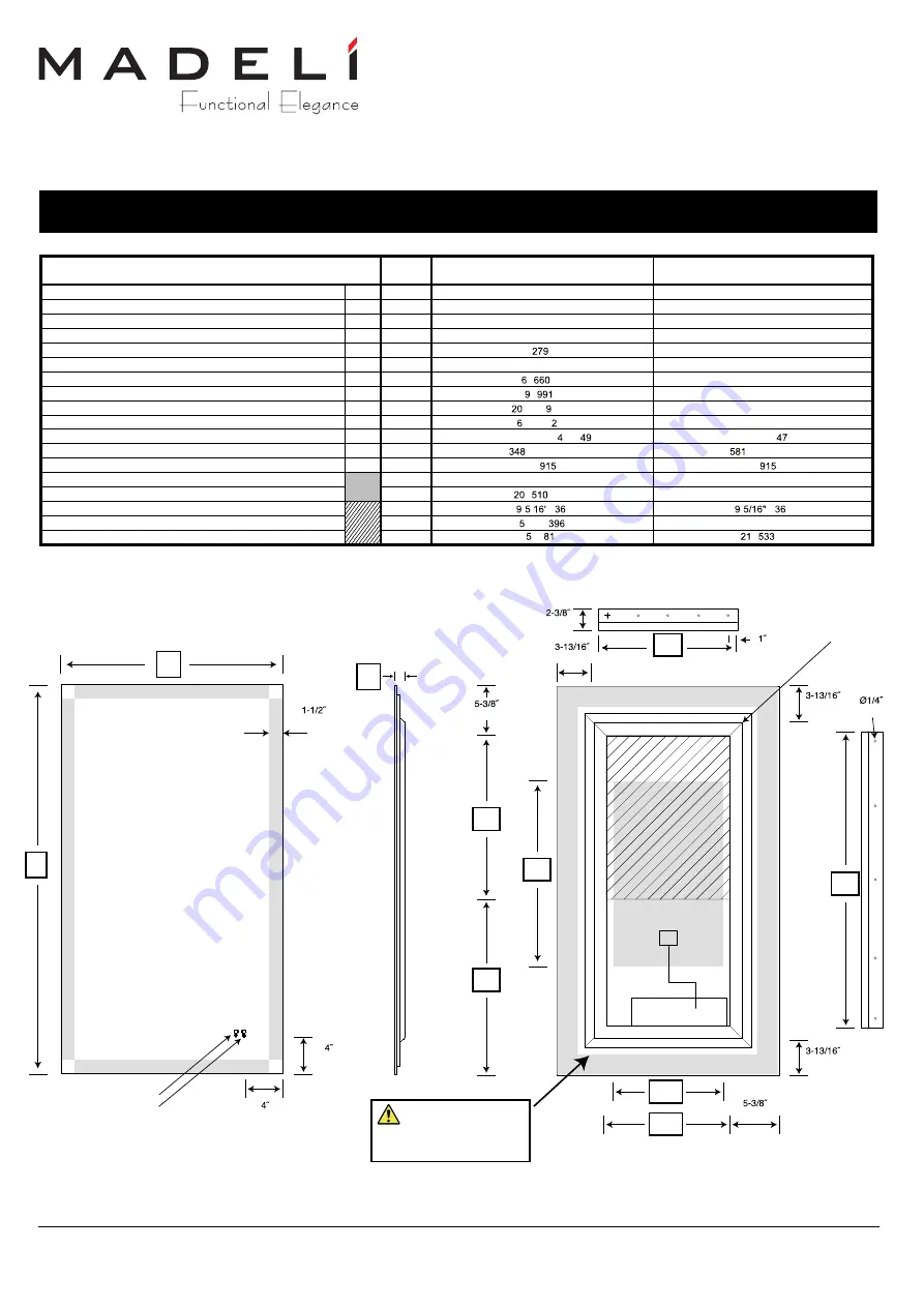 Madeli Slique TRANQUILITY IM-TR2036-00 Скачать руководство пользователя страница 6