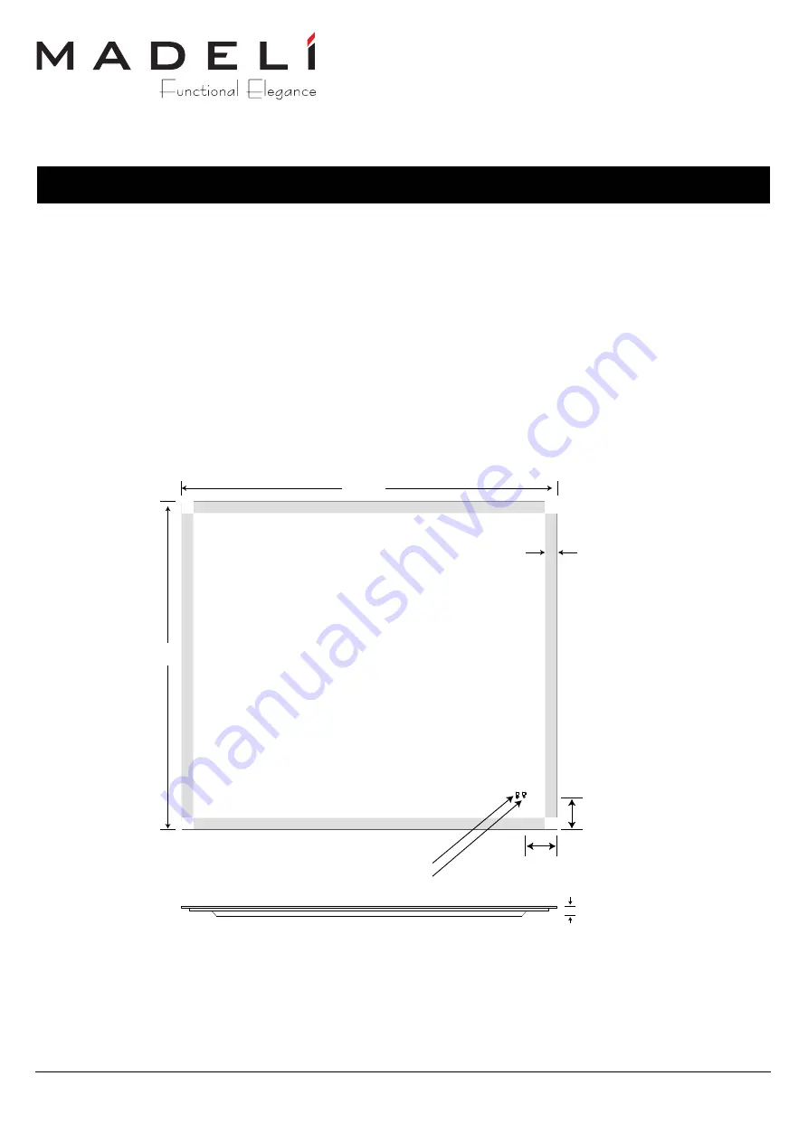 Madeli Slique TRANQUILITY IM-TR2042-00 Specifications, Installation And User’S Manual Download Page 12