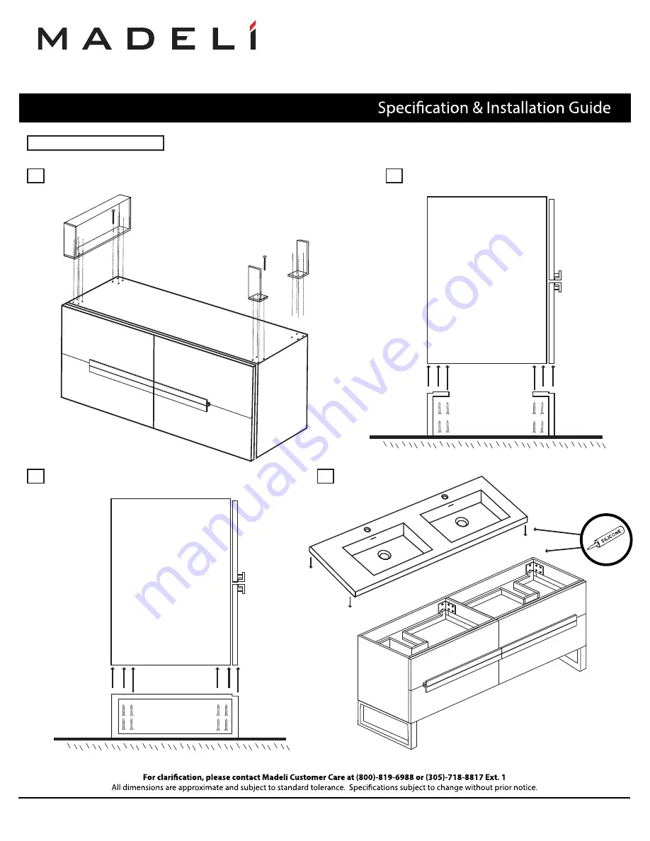 Madeli Soho B400-72D-001-XX Скачать руководство пользователя страница 4