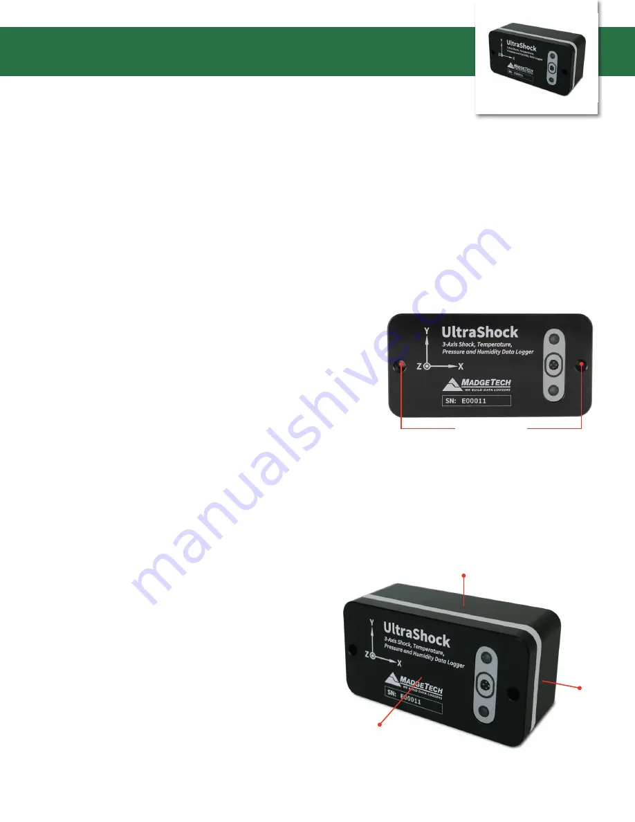 MadgeTech UltraShock Скачать руководство пользователя страница 2