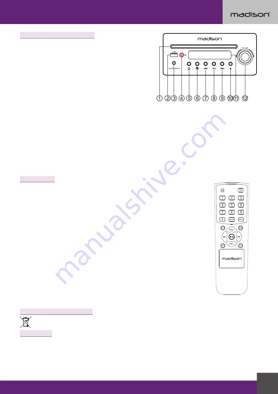 Madison MAD-MELODY User Manual Download Page 19