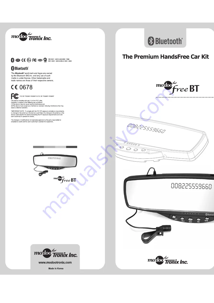 madooTronix MHF-R220BT User Manual Download Page 1