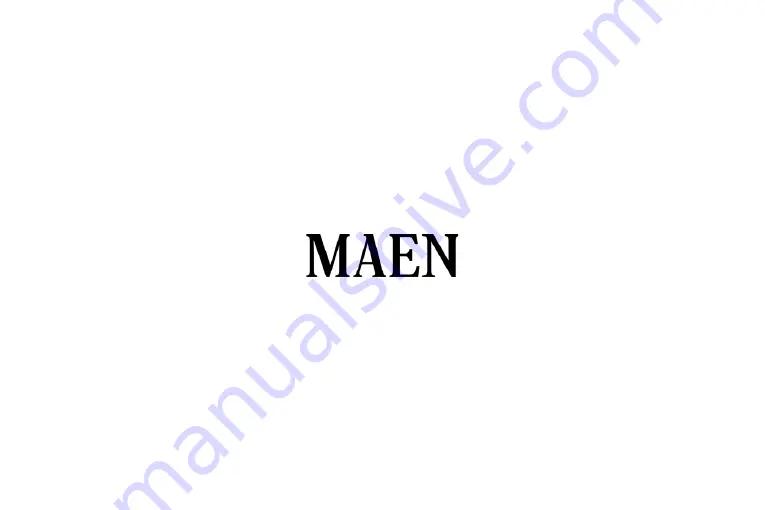 MAEN BROOKLYN 36 Quick Start Manual Download Page 1