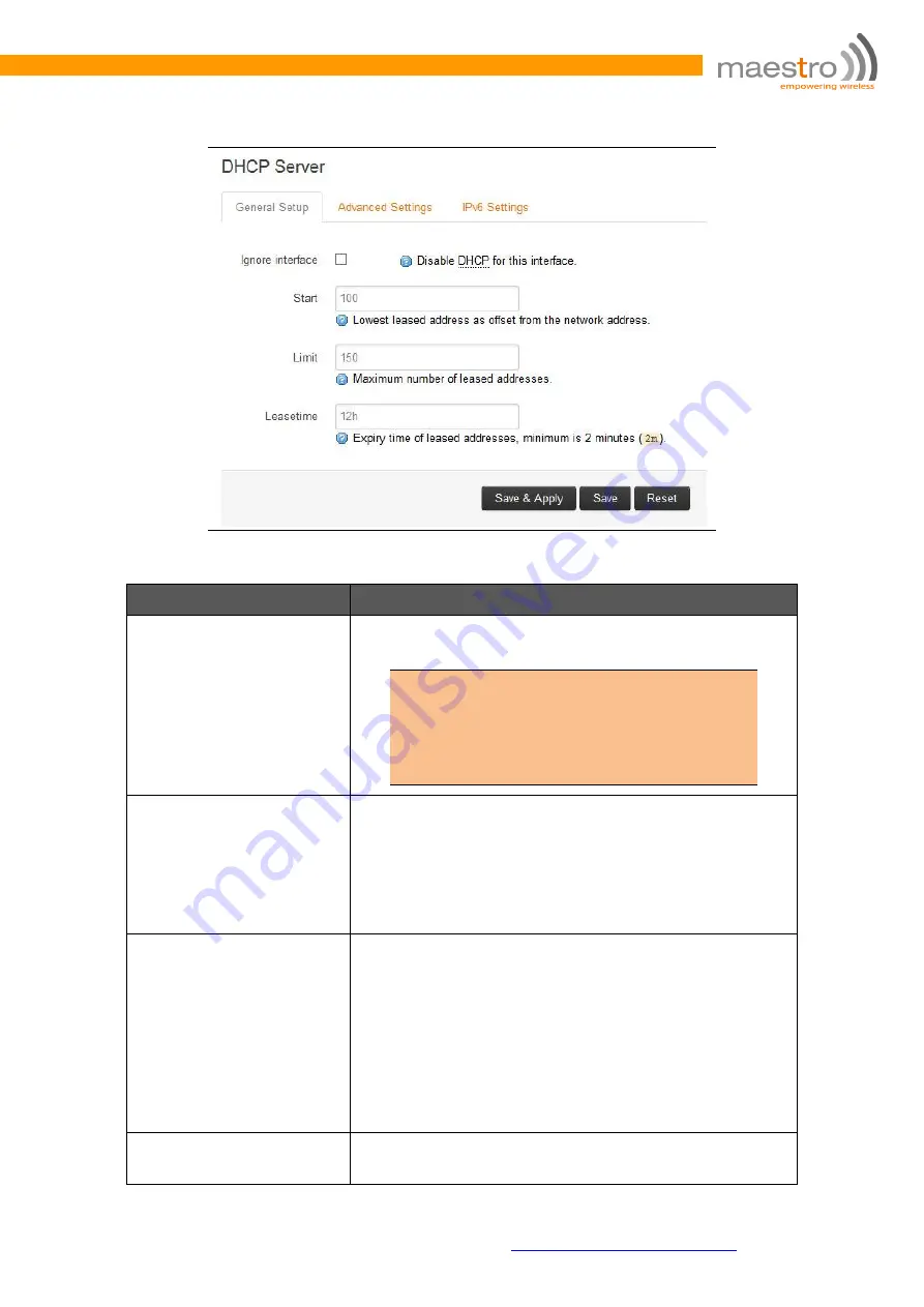 Maestro E205XT02 User Manual Download Page 114