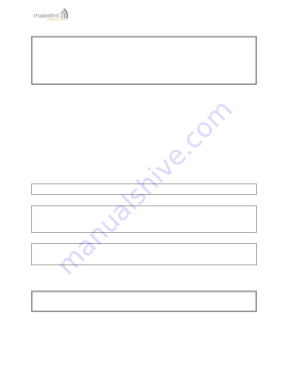 Maestro M111 User Manual Download Page 28