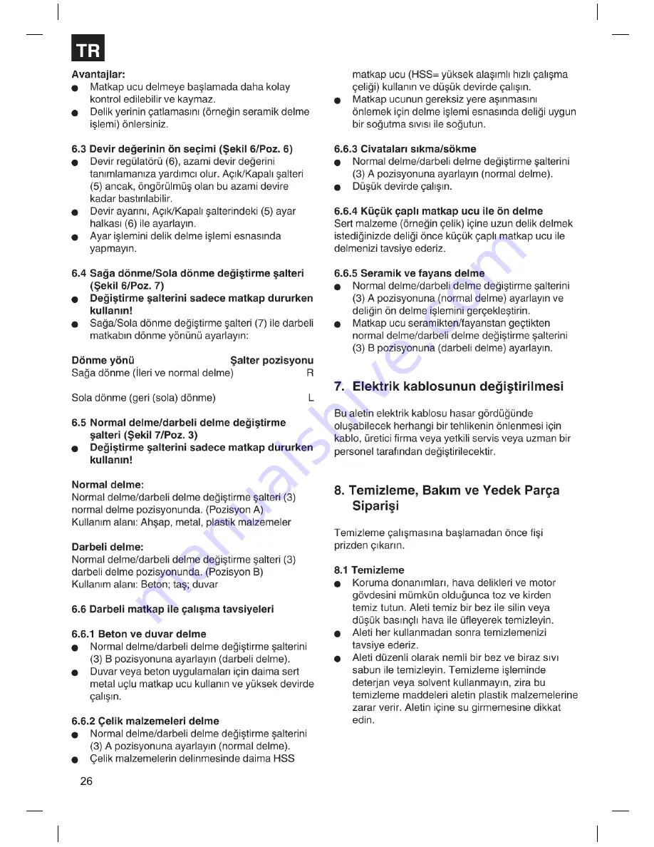 Maestro MID 650 E Operating Instructions Manual Download Page 26