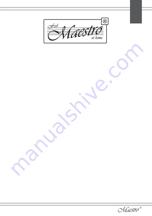 Maestro MR321C Owner'S Manual Download Page 9