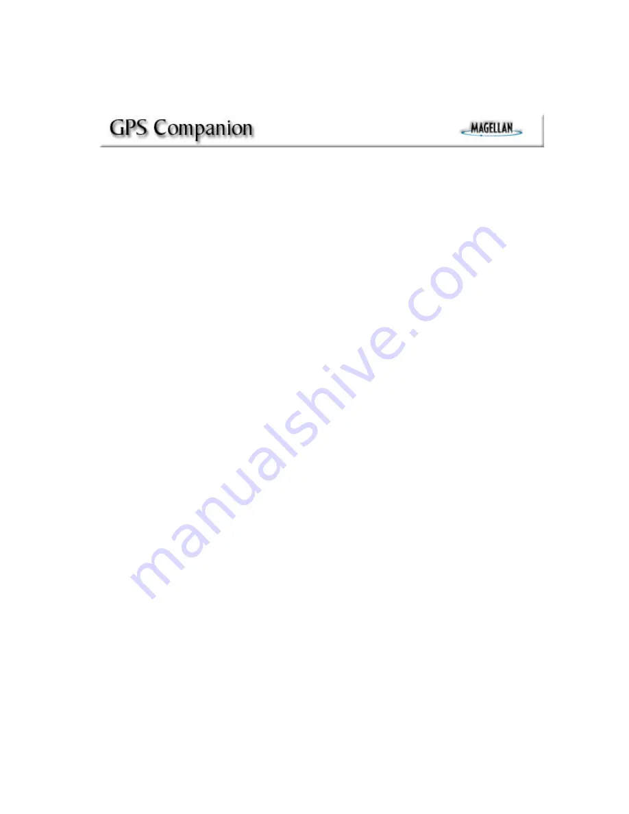 Magellan 980588-01 - GPS Companion For Palm V/Vx Using Manual Download Page 3