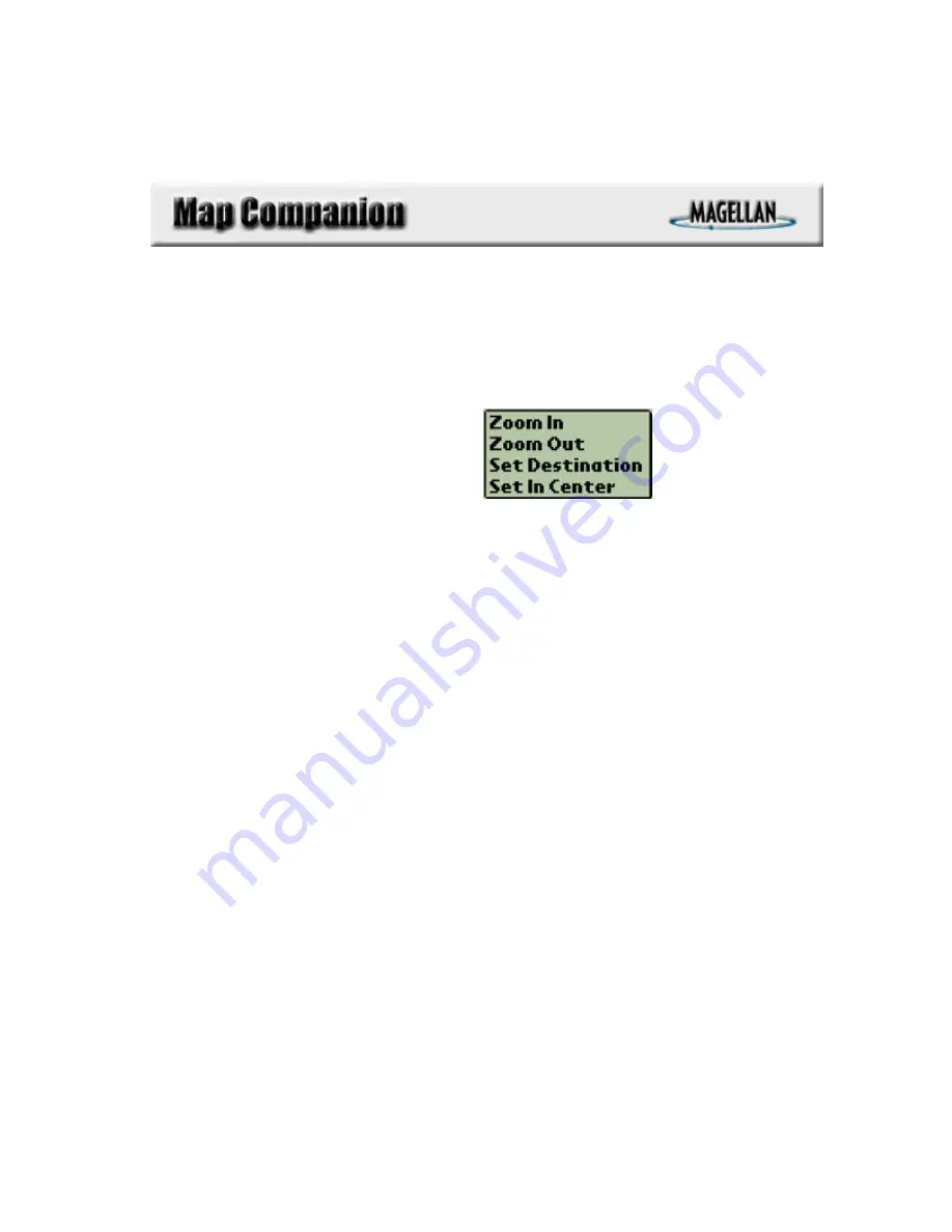 Magellan 980588-01 - GPS Companion For Palm V/Vx Using Manual Download Page 32