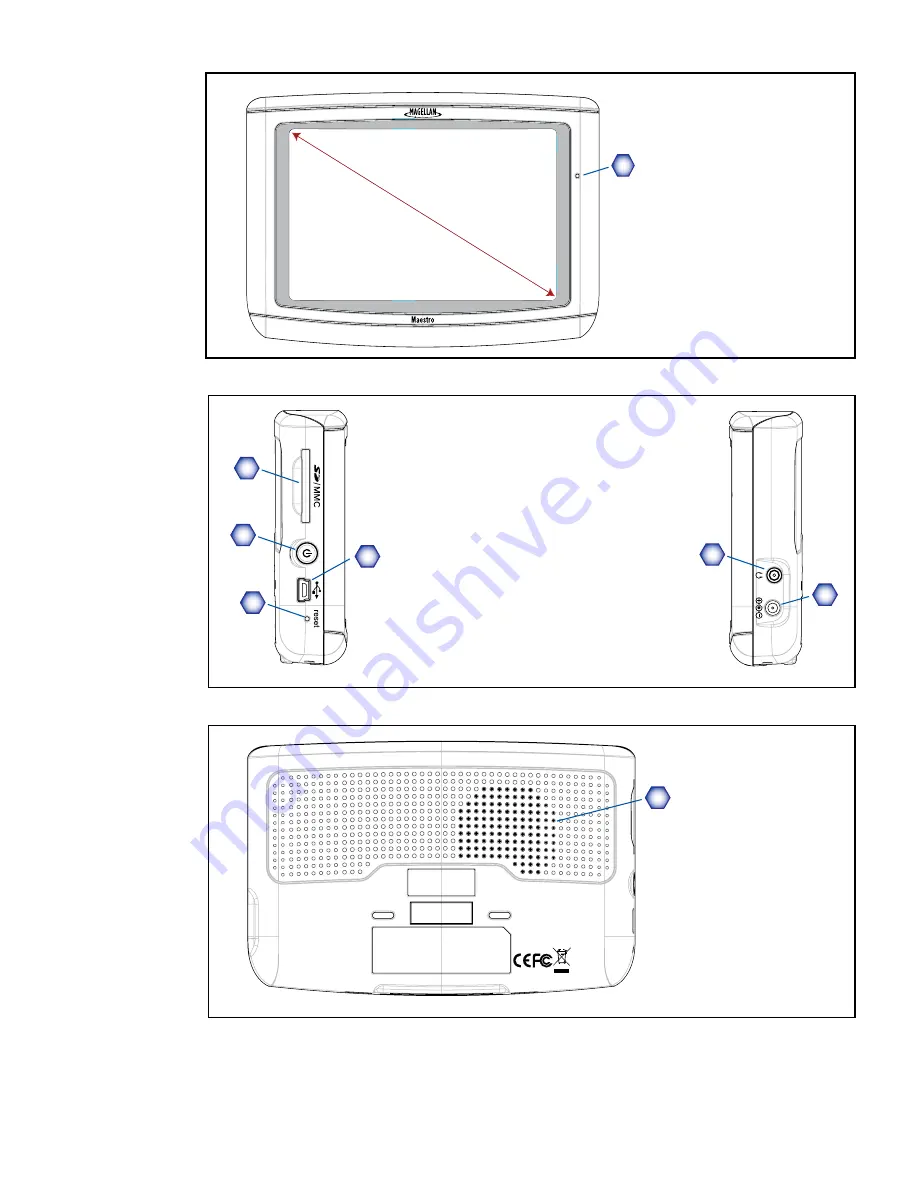 Magellan Maestro 4040 - Automotive GPS Receiver User Manual Download Page 7