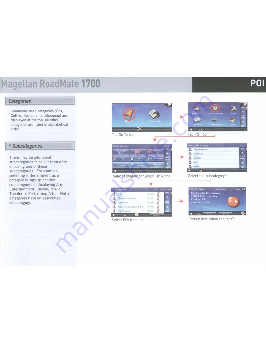 Magellan RoadMate 1700 - Automotive GPS Receiver Скачать руководство пользователя страница 13