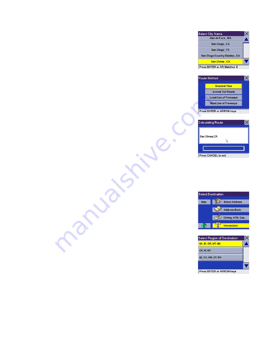 Magellan RoadMate 300R Reference Manual Download Page 63