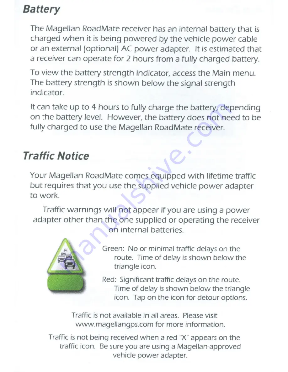 Magellan RoadMate RV5365T-LMB Quick Start Manual Download Page 7