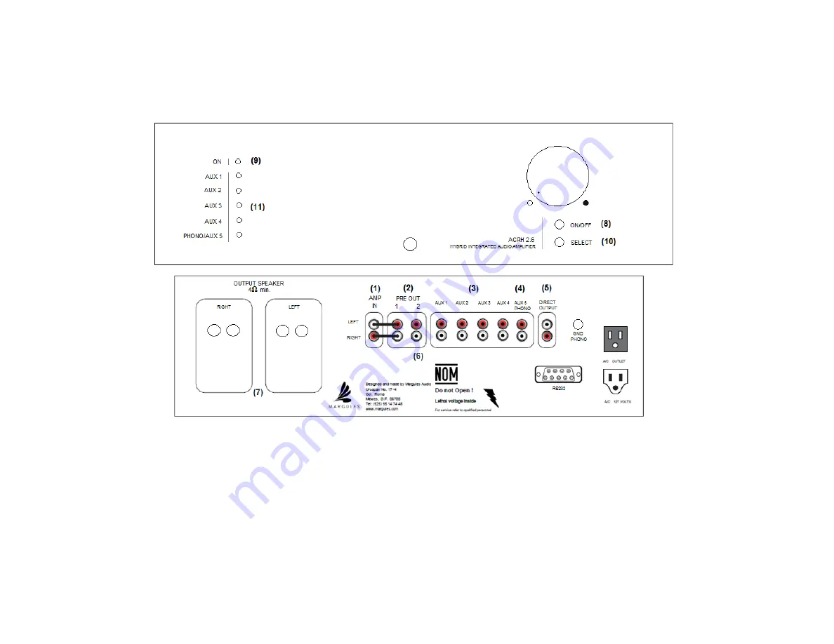 Magenta ACRH-2.6 Instructions Manual Download Page 8