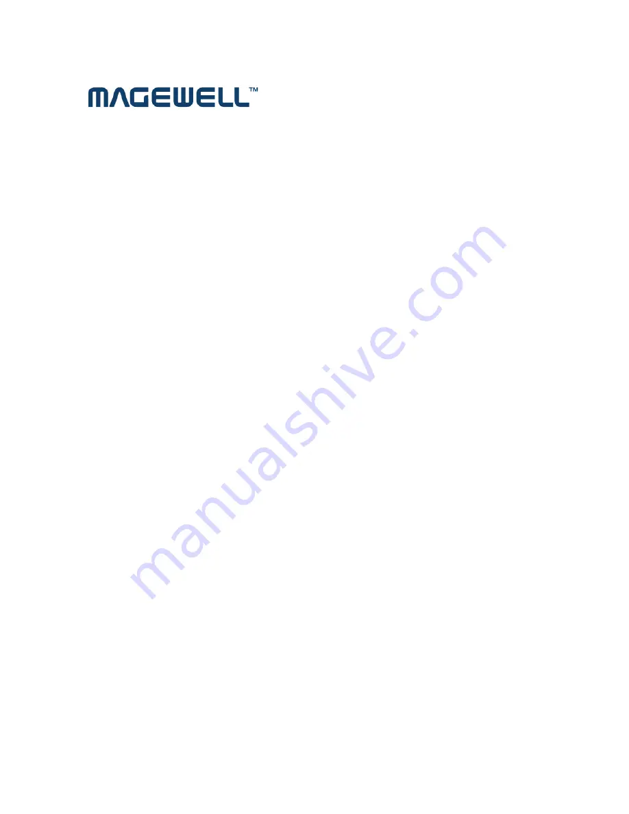 Magewell XI100XE-PRO User Manual Download Page 1