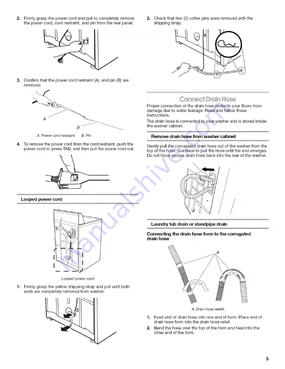 Magic Chef 2DHTW4305TQ0 Installation Instructions Manual Download Page 5