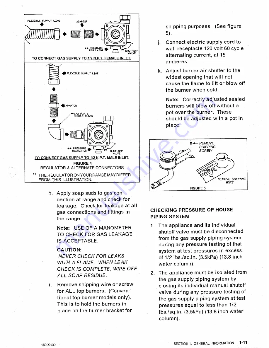 Magic Chef 3100 Service Manual Download Page 20