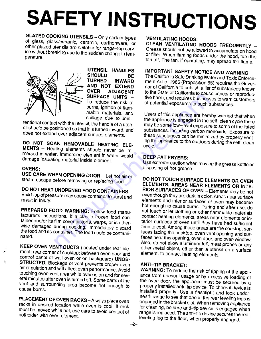 Magic Chef 9875VRV Manual Download Page 2