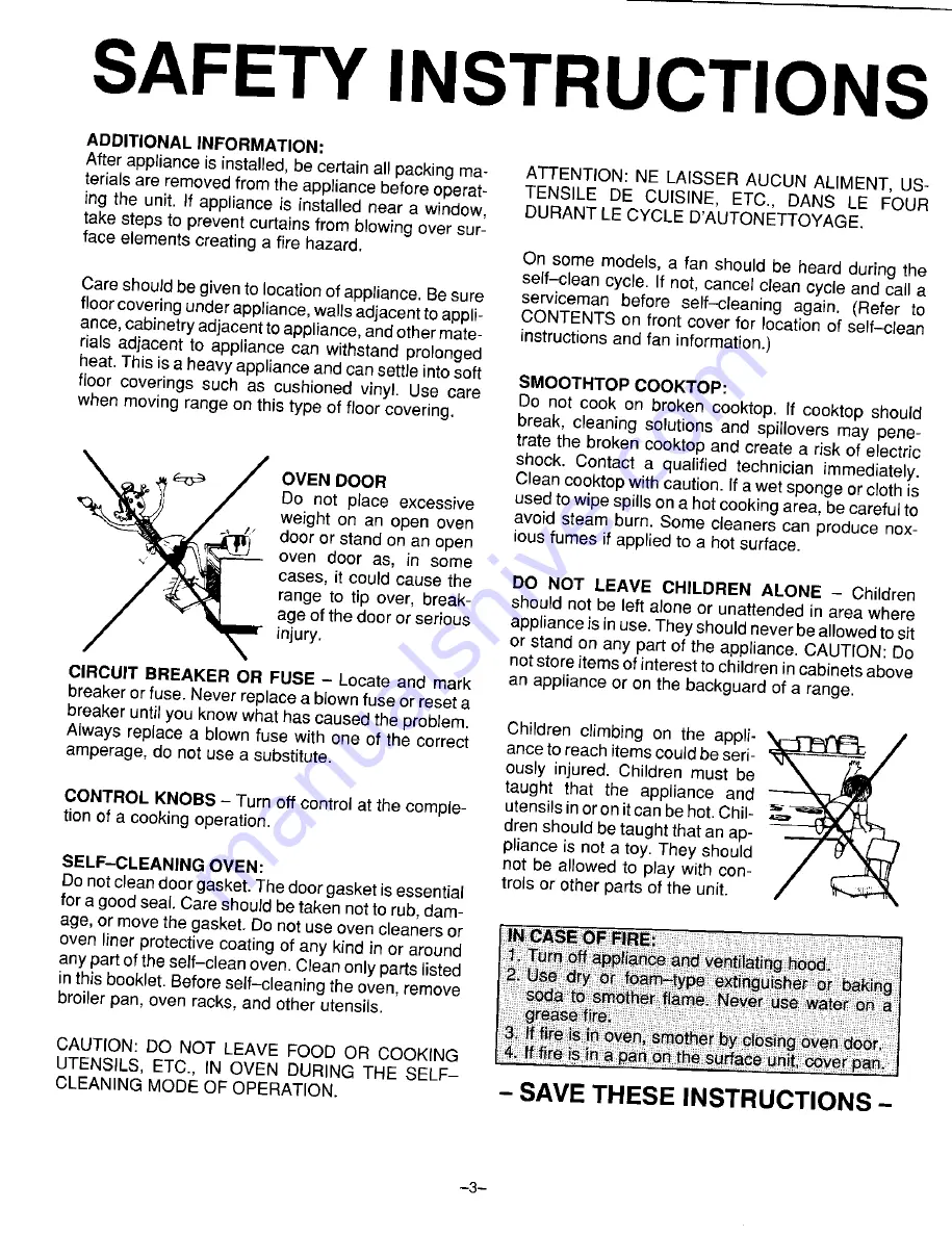 Magic Chef 9875VRV Manual Download Page 3