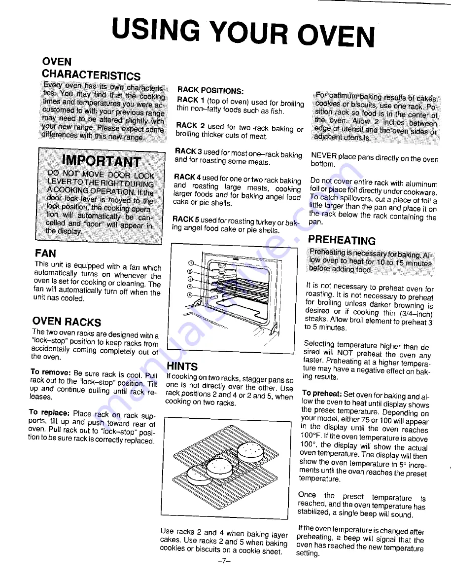 Magic Chef Admiral Series Manual Download Page 7