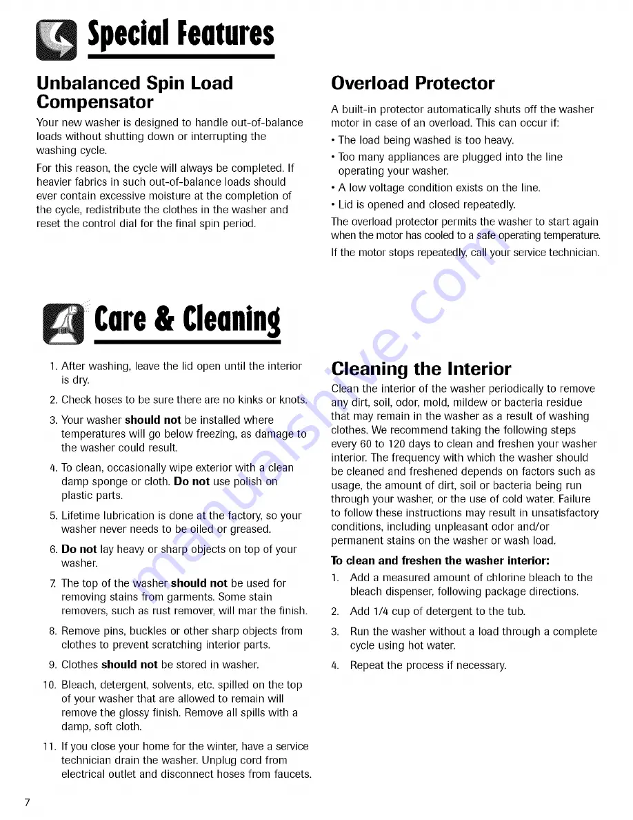 Magic Chef CAV-2 Use & Care Manual Download Page 8