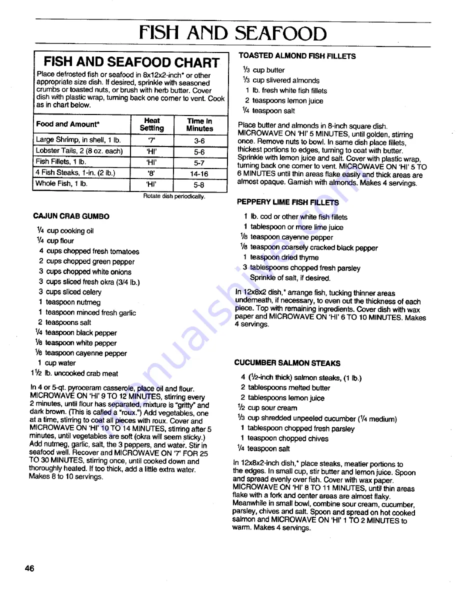 Magic Chef DM15H 14B Use Ard Care Instructions Download Page 48