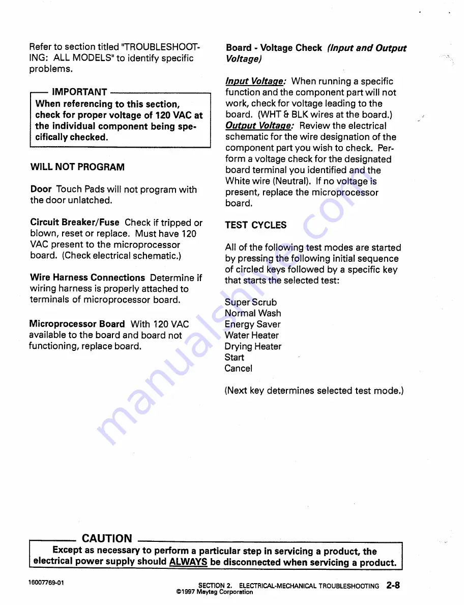 Magic Chef DU40J Service Manual Download Page 30