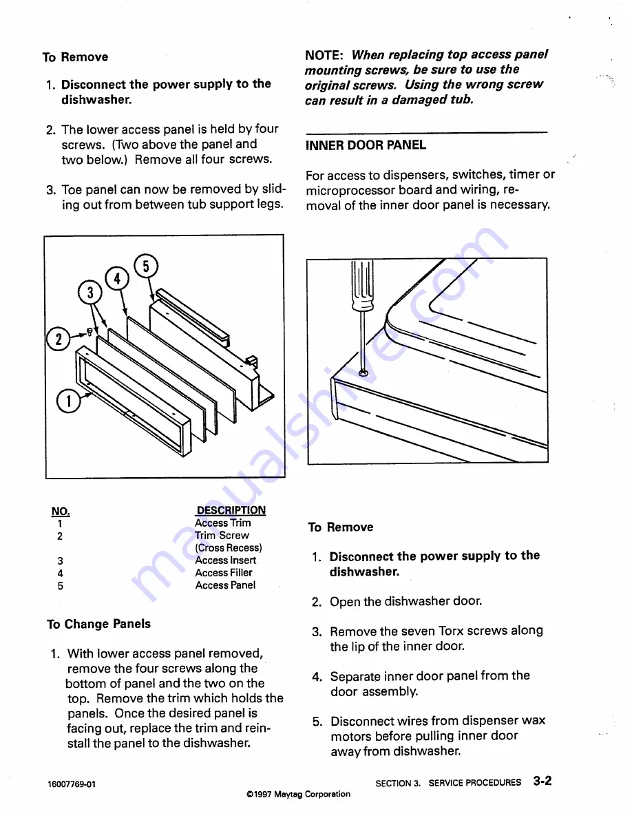 Magic Chef DU40J Service Manual Download Page 36