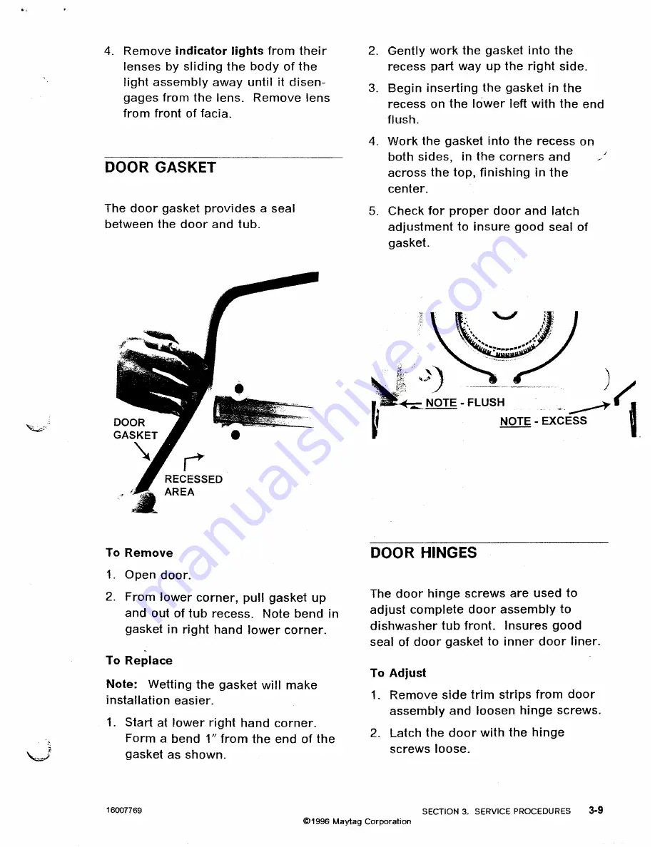 Magic Chef DU40J Service Manual Download Page 43