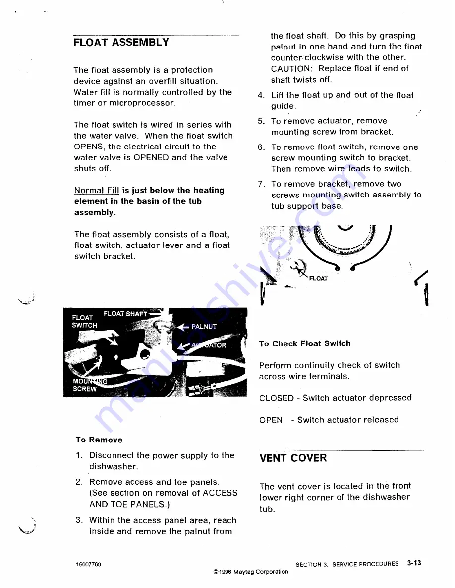 Magic Chef DU40J Service Manual Download Page 47