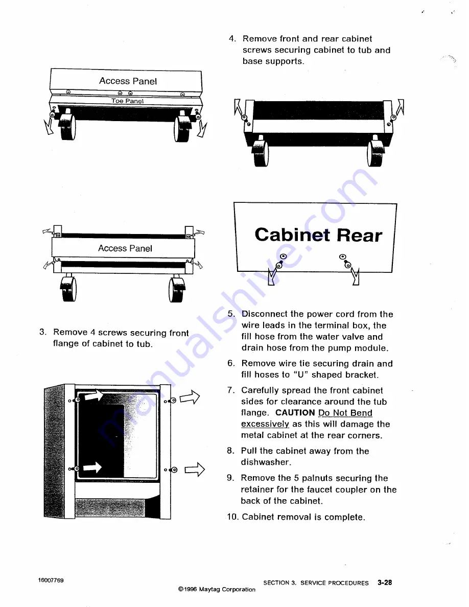 Magic Chef DU40J Service Manual Download Page 62