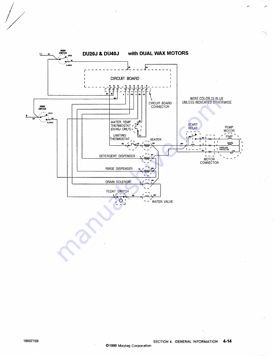 Magic Chef DU40J Service Manual Download Page 78