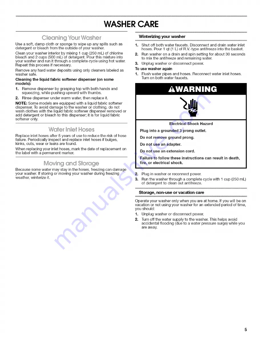 Magic Chef HTW4300TQ0 User Instructions Download Page 5