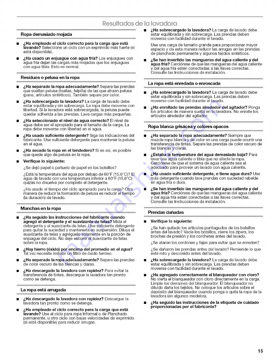 Magic Chef HTW4300TQ0 User Instructions Download Page 15