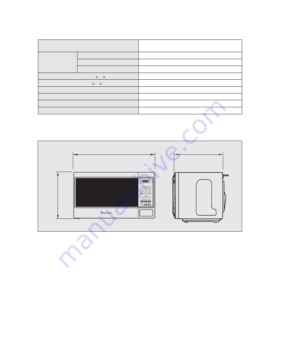 Magic Chef MCM1310B User Manual Download Page 8