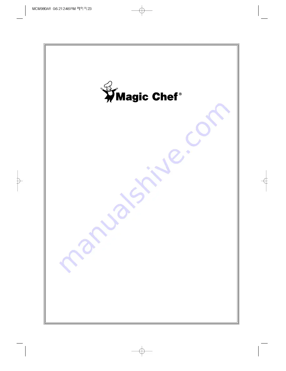 Magic Chef MCM980AR Скачать руководство пользователя страница 24