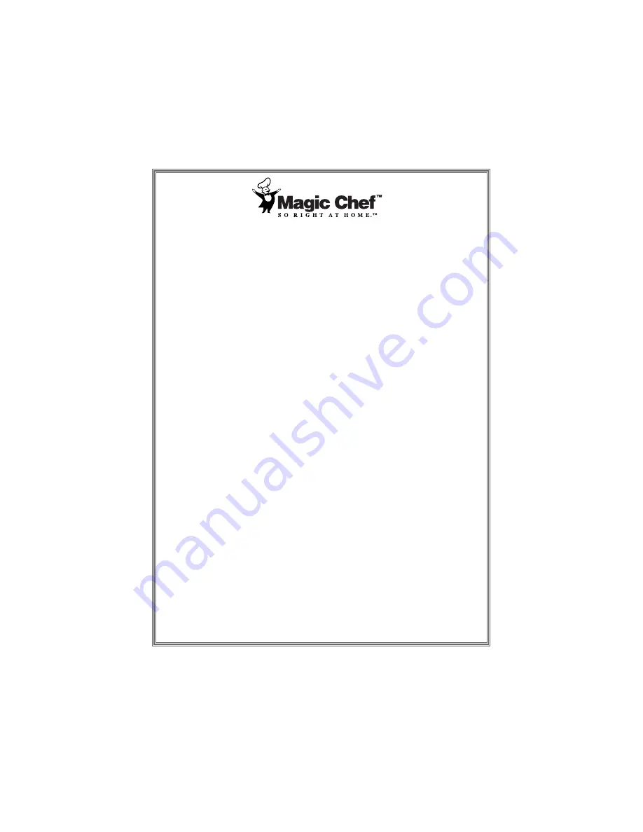 Magic Chef MCM990B Instruction Manual Download Page 33