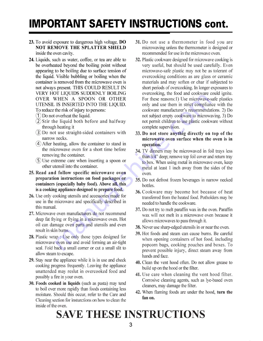 Magic Chef MCO165UW User Manual Download Page 4