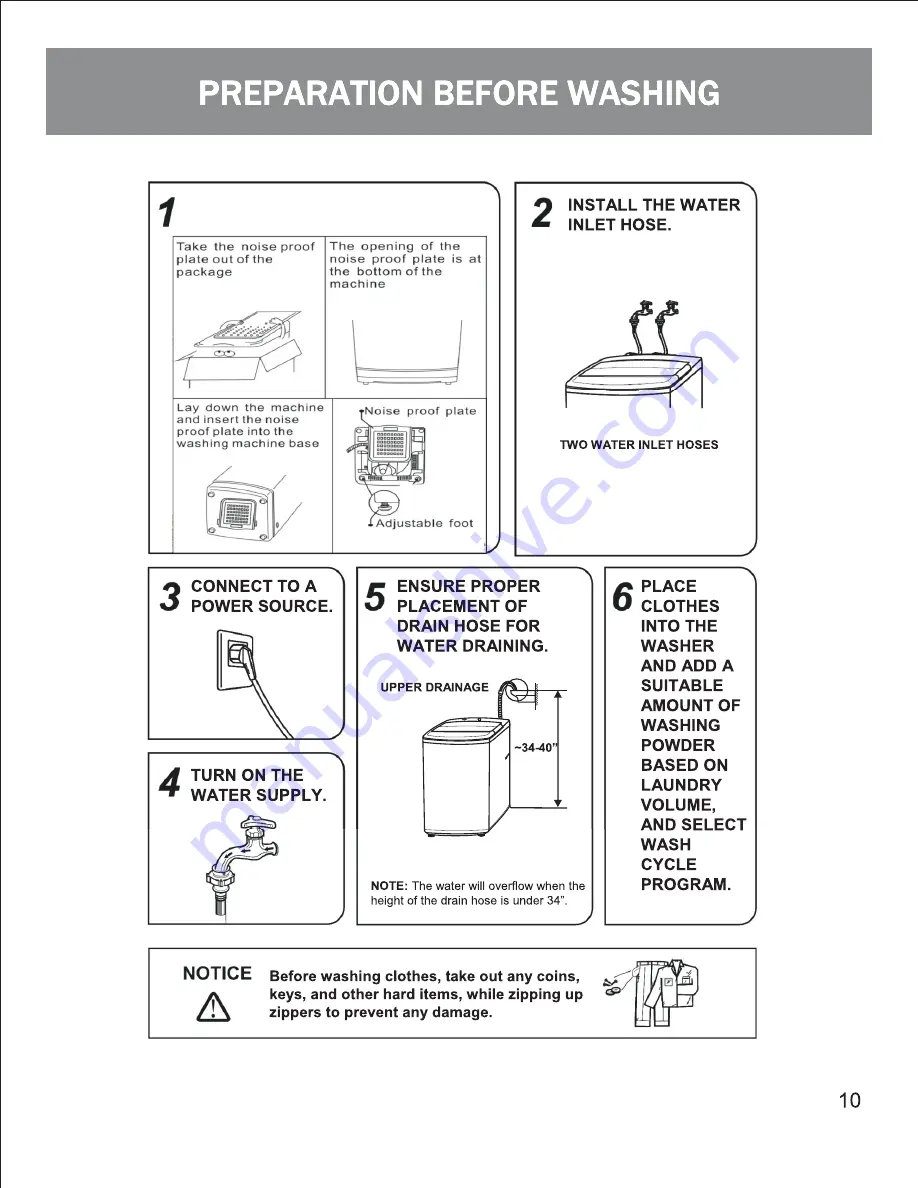 Magic Chef MCSTCW16W2 User Manual Download Page 10