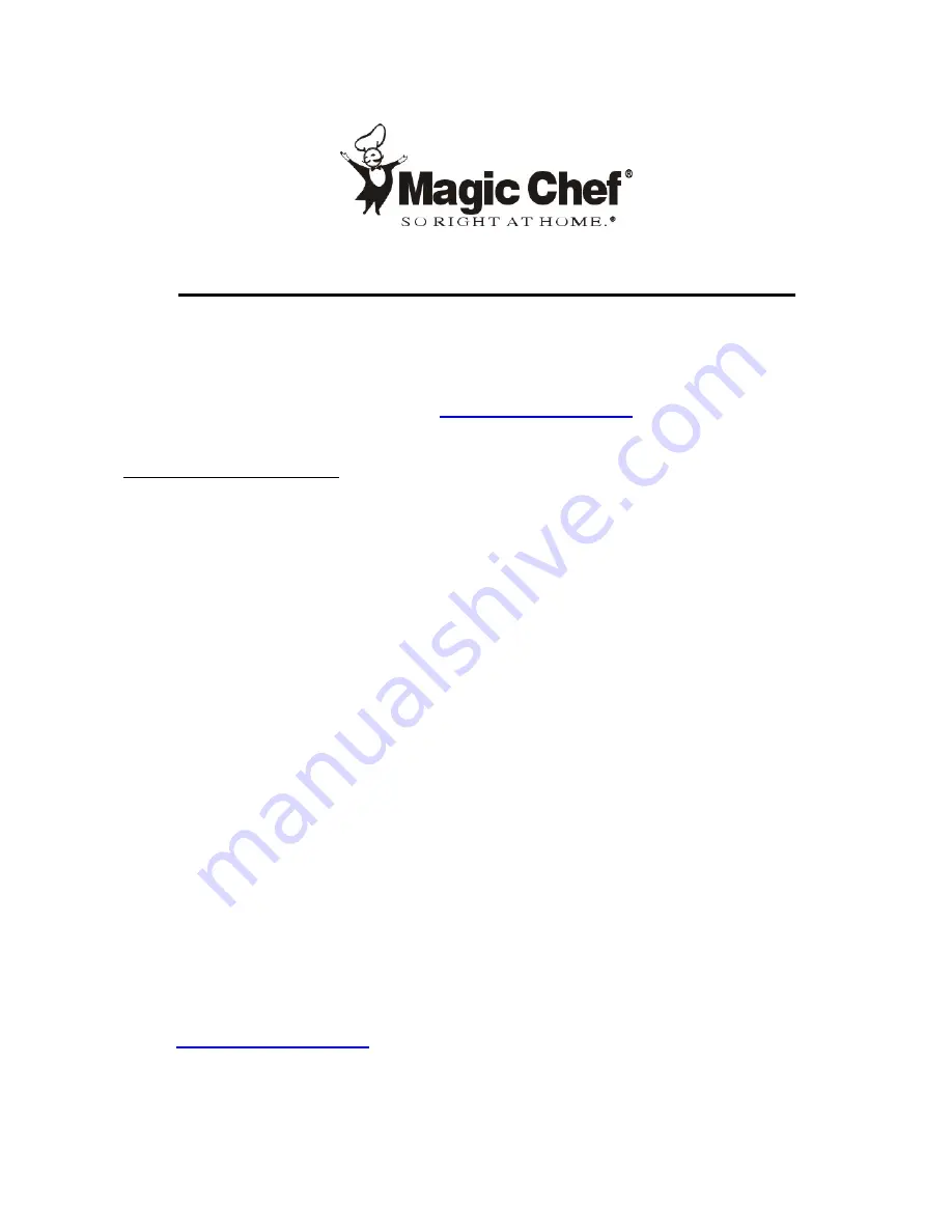 Magic Chef MCUF88W Скачать руководство пользователя страница 9