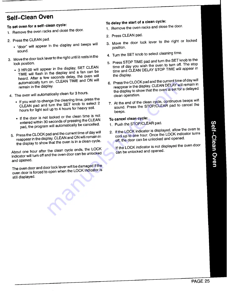 Magic Chef TIME SAVOR RANGE Manual Download Page 26