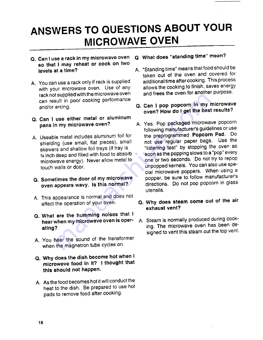 Magic Chef VM12AB Owner'S Manual Download Page 17