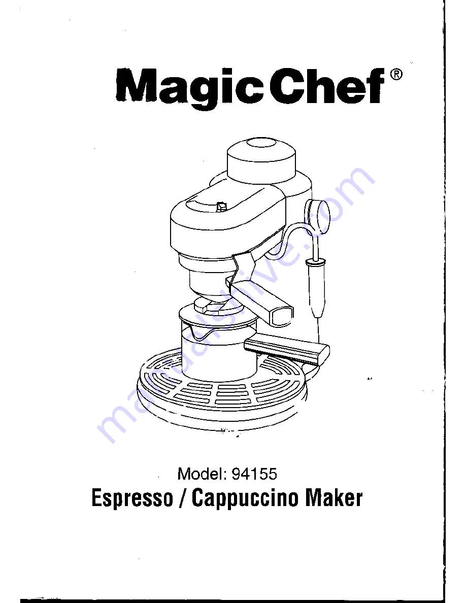 MagicChef 94155 Manual Download Page 1