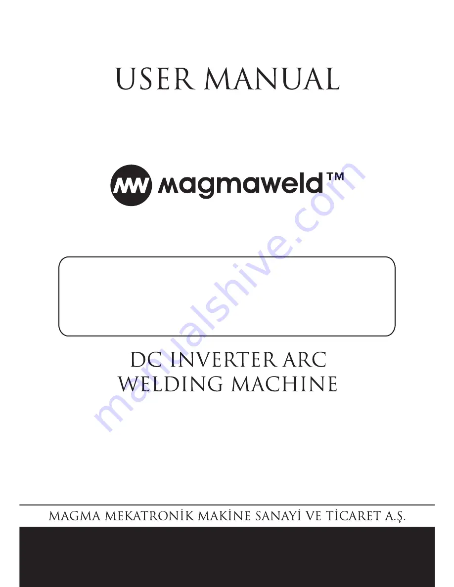 Magmaweld MONOSTICK 200 PFC User Manual Download Page 1