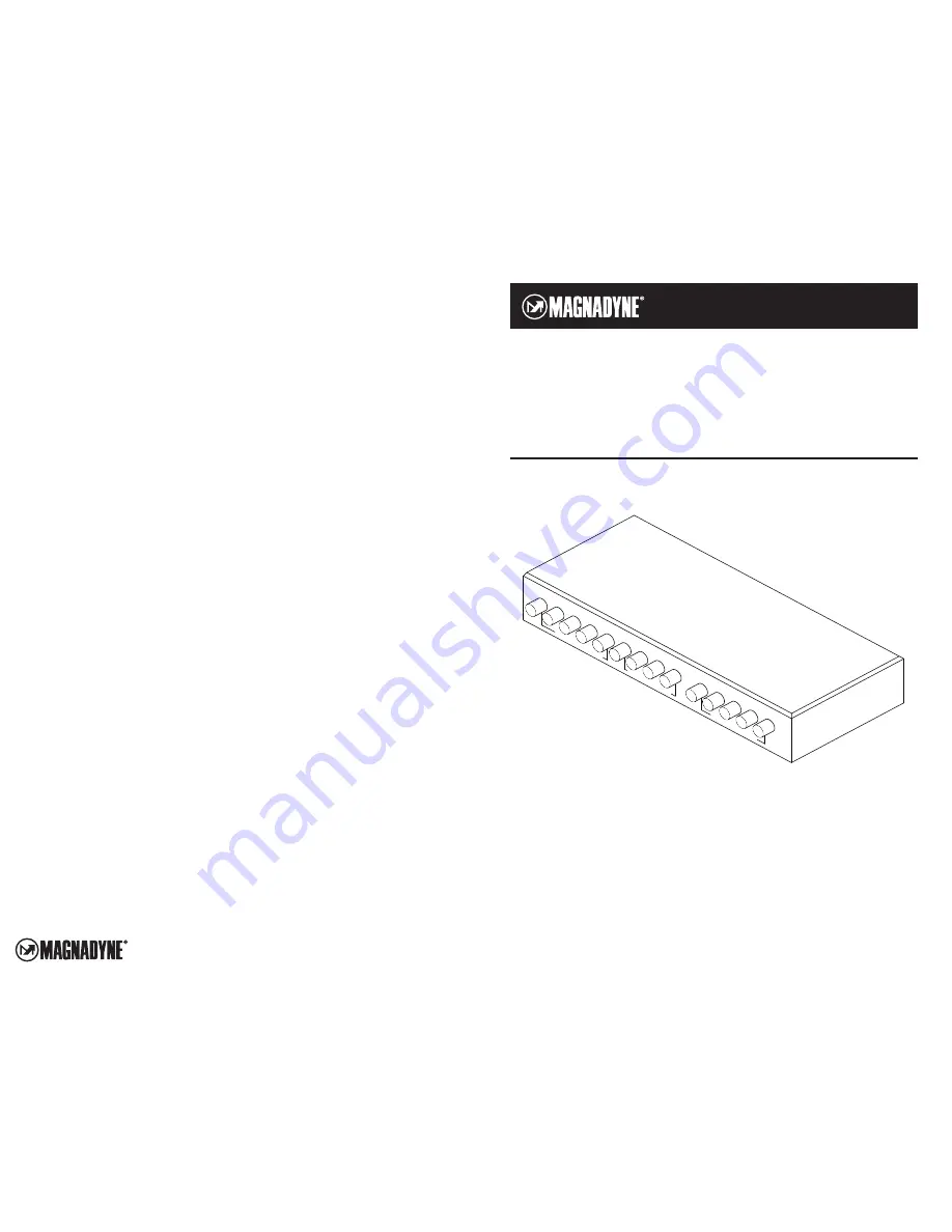 Magnadyne VCS-10 Installation Manual Download Page 1