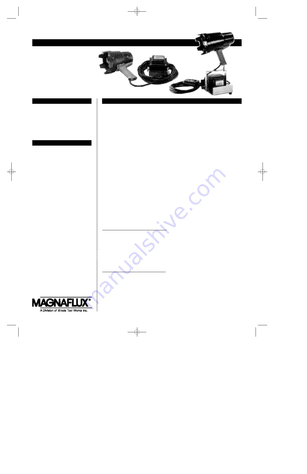 Magnaflux ZB-100 Maintenance & Troubleshooting Download Page 1