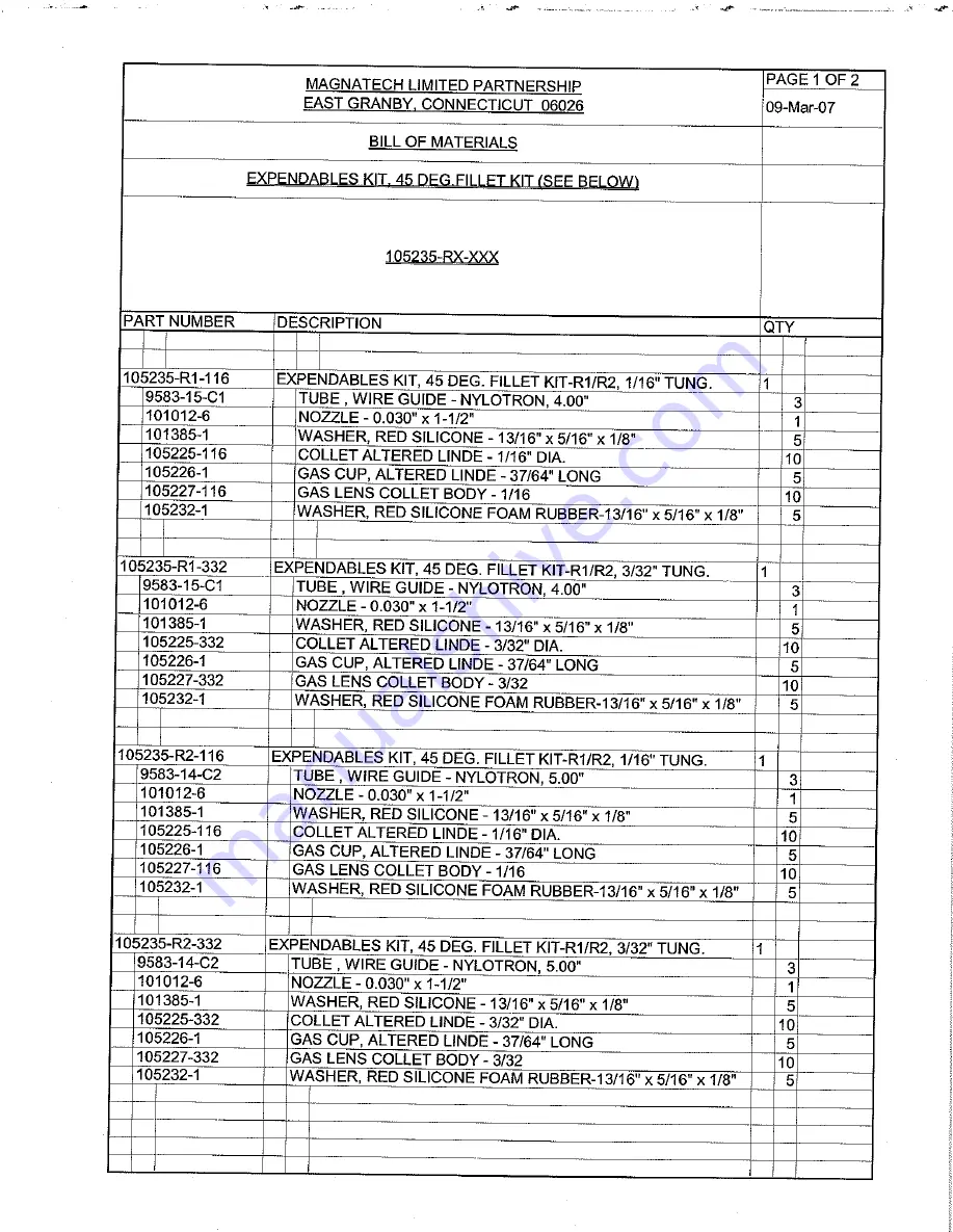 MAGNATECH 427A Operating & Maintenance Instruction Manual Download Page 69